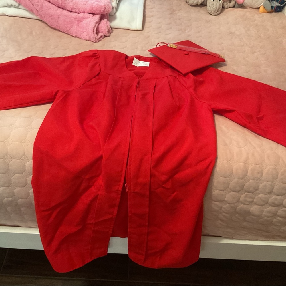 Red Graduation Gown